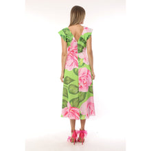 2326-03 - Silky Rose Print Dress