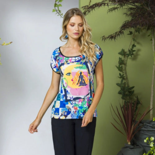 Aveta - Astro Short Sleeve Top