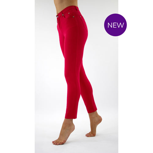 2400 - Hi Rise Jeans - Red
