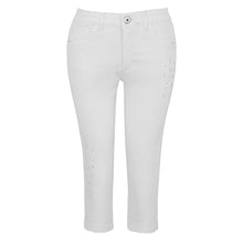 25193 - Diamanté Detail Capri Pants