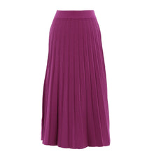 7176 - Fuchsia Pleated Skirt