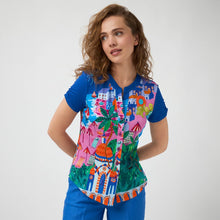 Iris - 'Amalfi Coast' Print Top