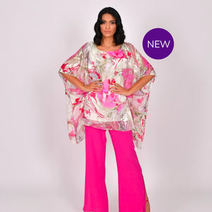 2977 - Floaty Orchid Silk Top