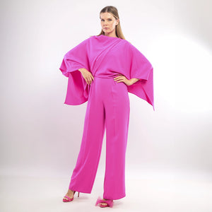 5618-40 - Hot Pink Jumpsuit