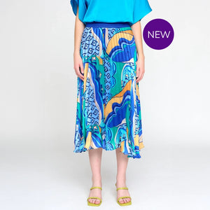 Chucena - Abstract Wave Pleated Skirt