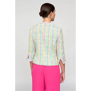 Azofra - 'Chanel' Style Speckled Stripe Jacket