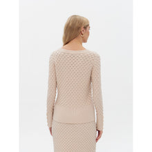 20064 - Embossed Button Sleeve V-Neck Top