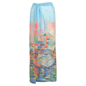 25817 - Cover Up Skirt 'Kings Pier Marina by Joseph Villanueva'