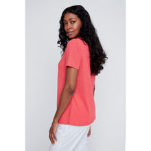 2613071 - Pink Punch Sparkle V-Neck Top - Pennita
