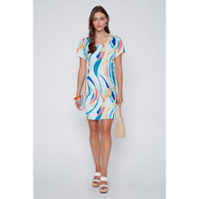 2617018 - Wavy Abstract Lace Inset Dress - Pennita