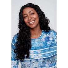 2619054 - Patterned Stripe Long Sleeve Top - Pennita