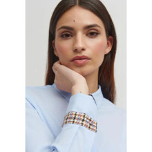 3718713 - 'Linares' Houndstooth Cuff Detail Shirt