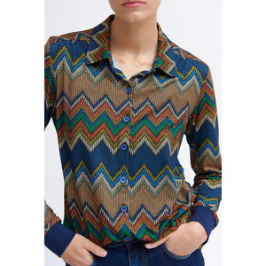 3711614 - 'Diora' Missioni Style Chevron Shirt