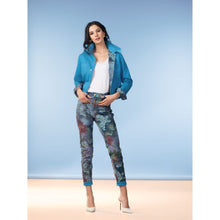 A47448 - Reversible Floral/Turquoise Bomber Jacket