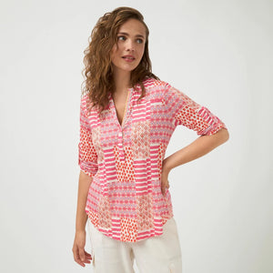 Liz - Patchwork Hearts Top