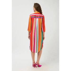 Mulan - Striped Button Dress