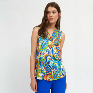 Tati - Abstract Paisley Sleeveless Top