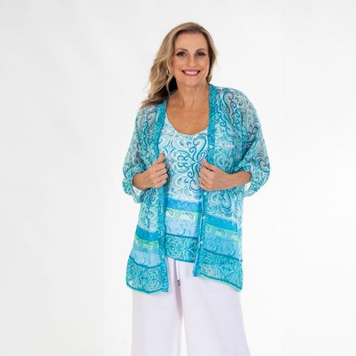 MS1763 - Two Piece Adriatic Paisley Top