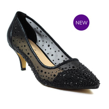 FLR559 - 'Alisha' Mesh Court - Black