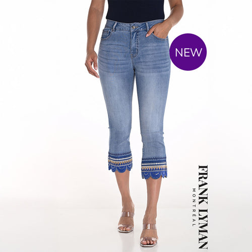 251559 - Tribal Trim Capri Jeans