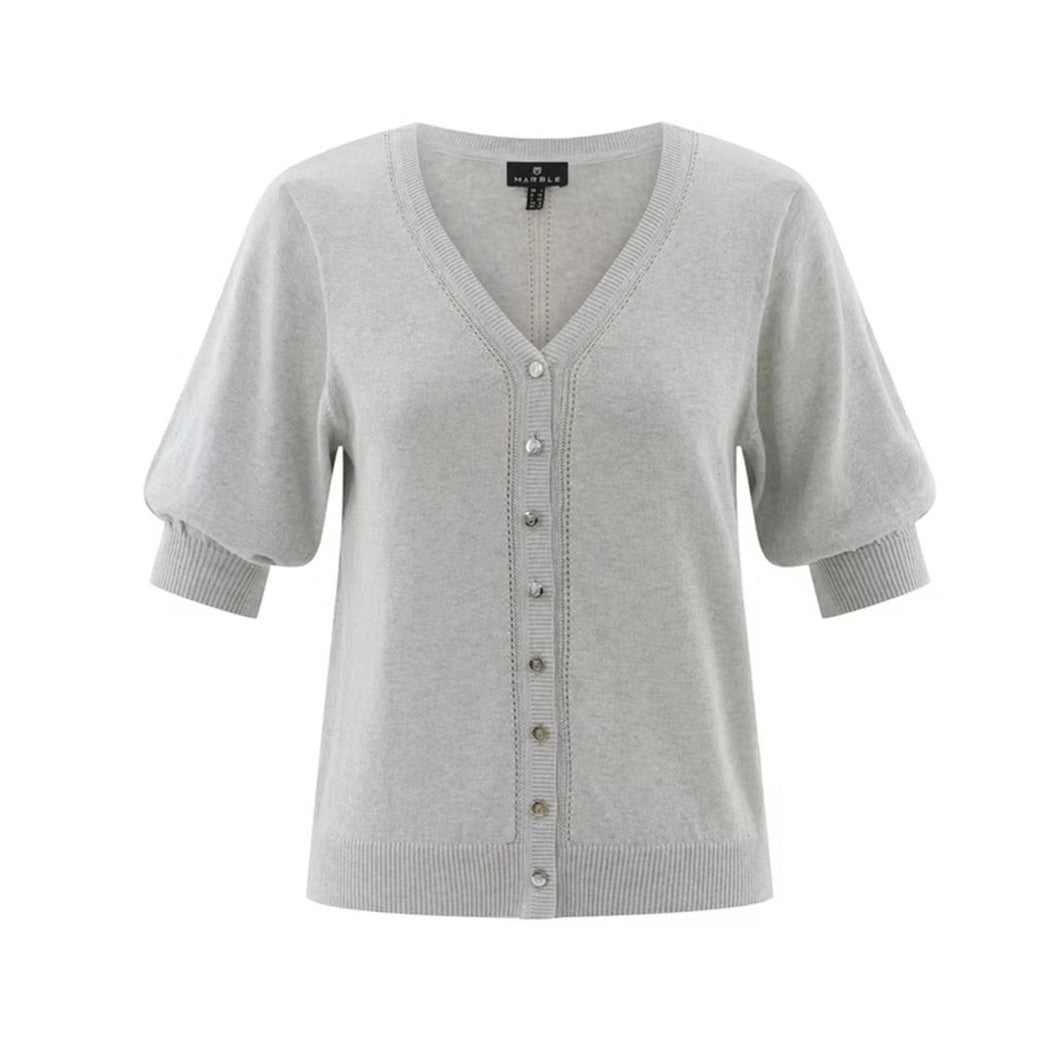 7870 - Metallic Buttoned Cardi
