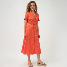 Alexia - Button Through Belt Dress