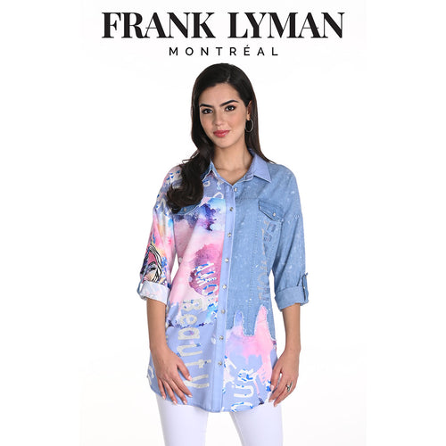 243528U - Denim Sparkle ‘Beauty’ Shirt