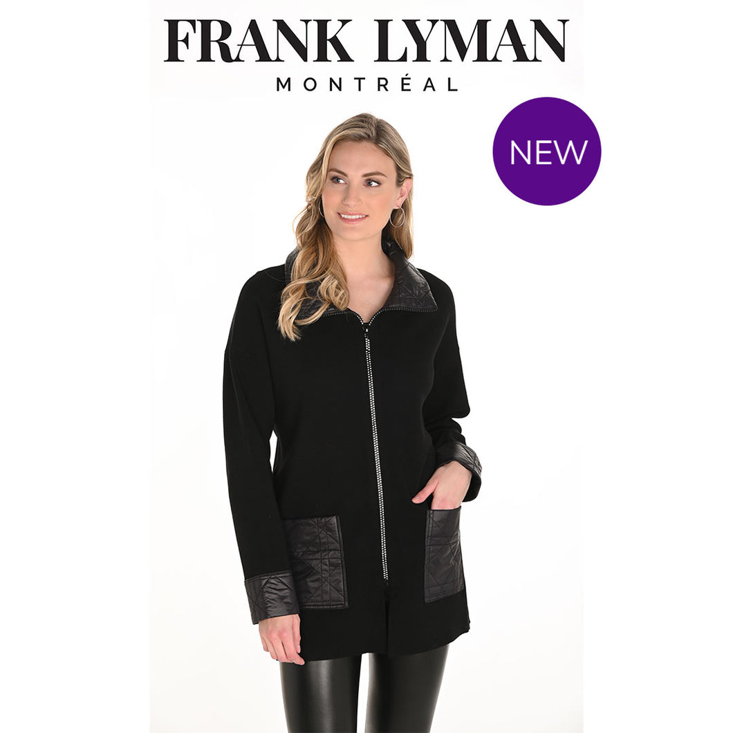 253761 - Diamanté Zip Jacket with Quilted Pockets
