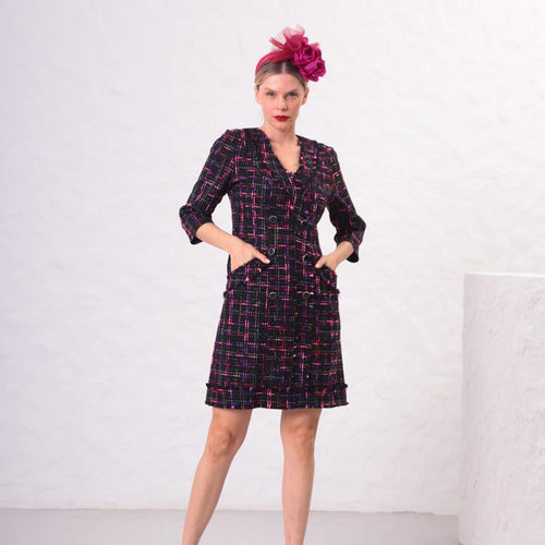 2275-06 - ‘Chanel’ Style Bouclé Dress