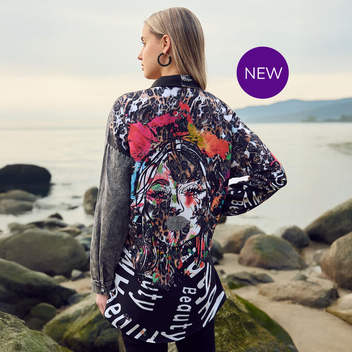 253749 - Cheetah Print Portrait Shirt