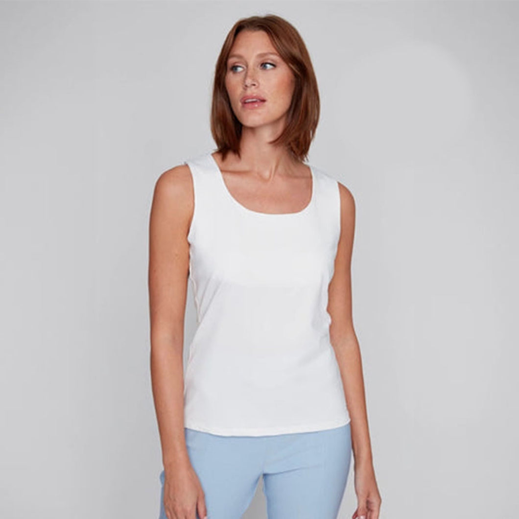 2513016 - Scoop Neck Essential Cami - White