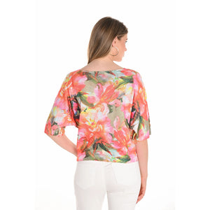 251520 - Floral Batwing Top