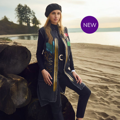 253762 - Long Denim Gilet