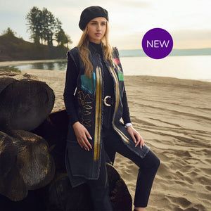 253762 - Long Denim Gilet