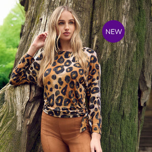253157 - Cheetah Tie-Top