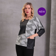 4333-32 - Pleather Detail Top