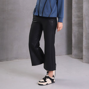 5163-22 - Pleather Wide Leg Pants