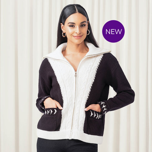 EW35056 - Cable Knit Jacket