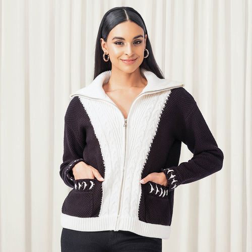 EW35056 - Cable Knit Jacket