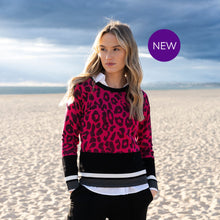 7997 - Animal Stripe Contrast Top