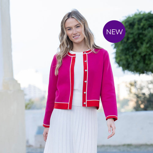 8108 - Contrast Button Jacket