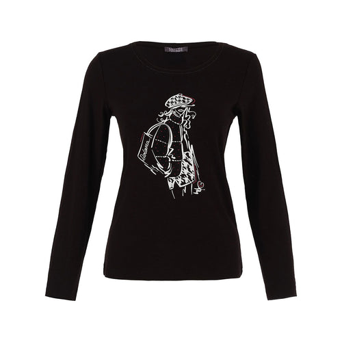 75100 - Long Sleeve Sparkle Icon Top