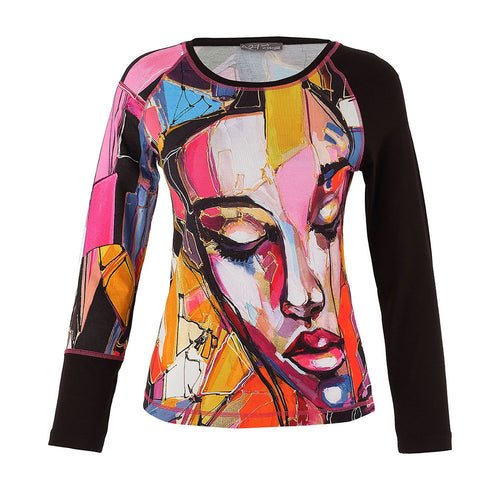 75620 - Arty Long Sleeve Top ‘Baisti by Lana Frey’