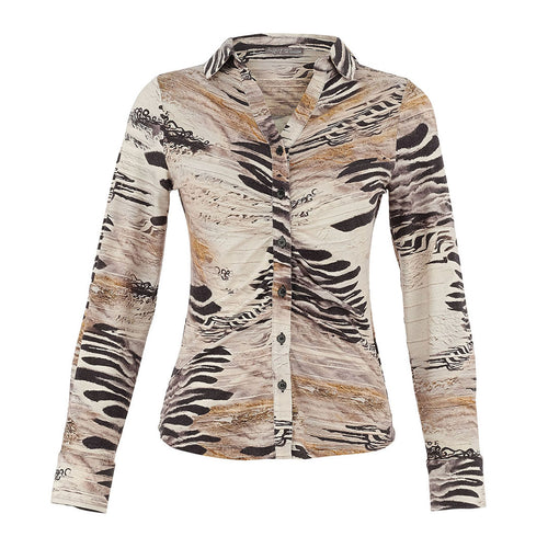 75683 - Ruched Buttoned Top ‘Unbalanced by Kurosh Navid’