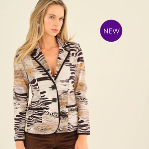 75687 - Animal Buttoned Jacket ‘Unbalanced by Kurosh Navid’