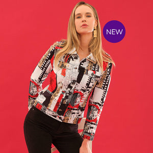 75647 - Bomber Jacket ‘Bookworm by Carol Staub’
