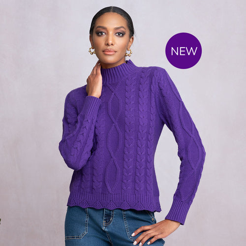 A46083 - Cable Knit Sweater