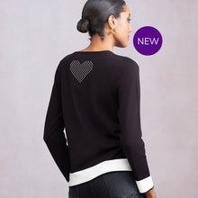 A46352 - Spotty Heart Detail Sweater