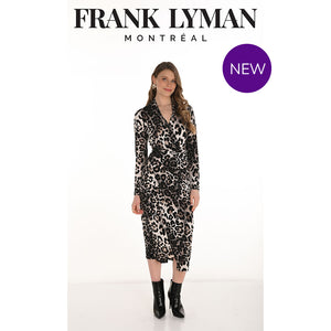 254217 - Leopard Print Cross Over Dress