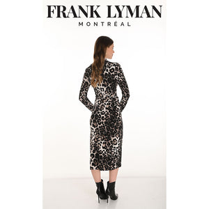 254217 - Leopard Print Cross Over Dress